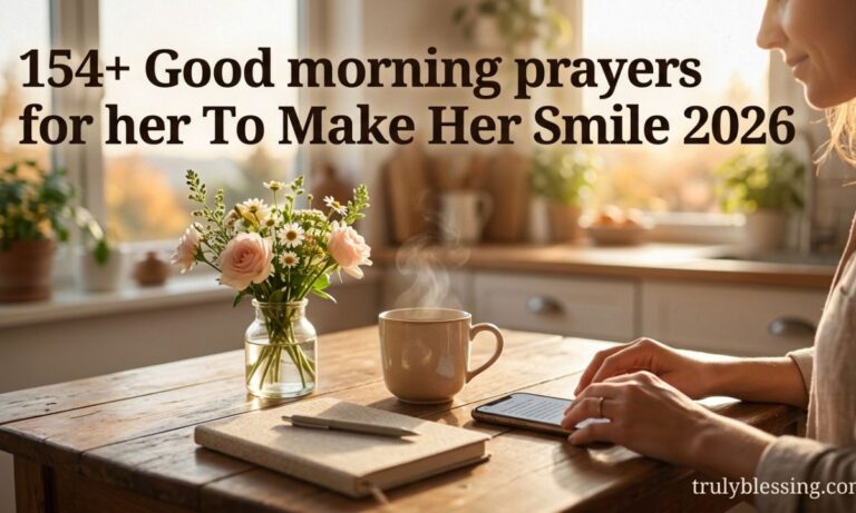 154+ Good morning prayers for her To Make Her Smile 2026