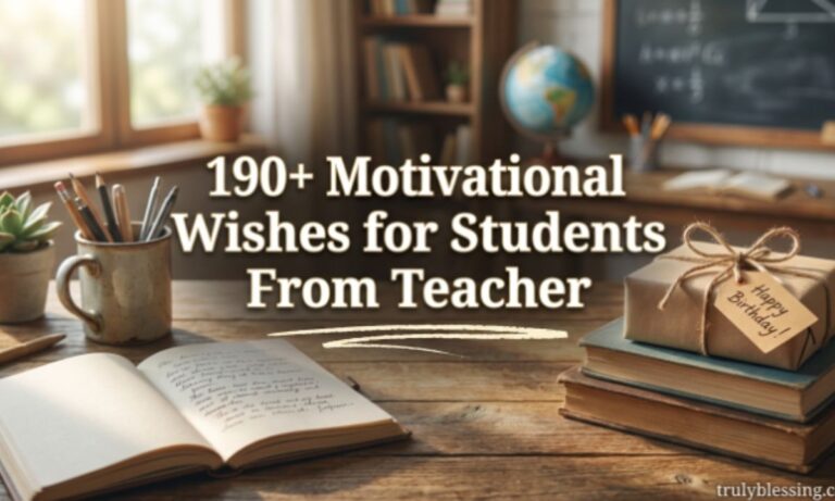 190+ Motivational Birthday Wishes for Students From Teacher