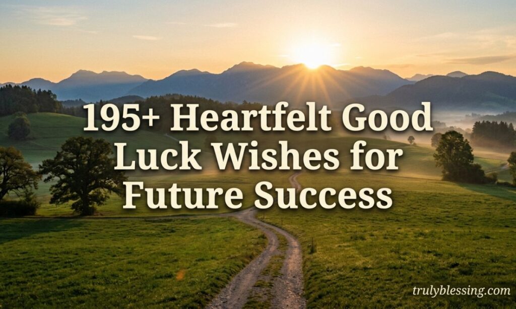 195+ Heartfelt Good Luck Wishes for Future Success