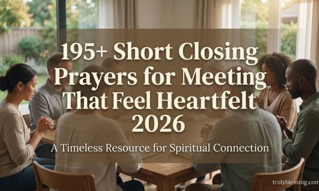 195+ Short Closing Prayers for Meeting That Feel Heartfelt 2026