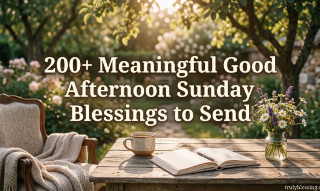 200+ Meaningful Good Afternoon Sunday Blessings to Send