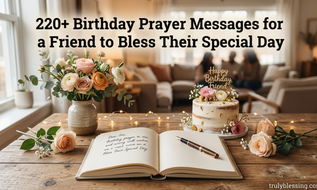 220+ Birthday Prayer Messages for a Friend to Bless Their Special Day