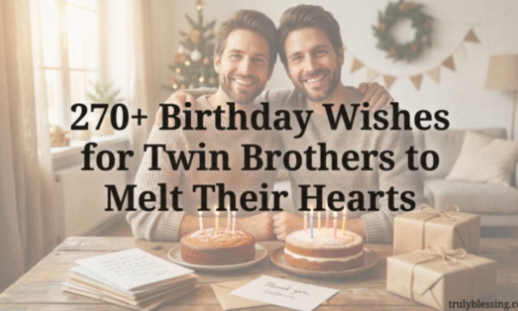 270+ Birthday Wishes for Twin Brothers to Melt Their Hearts