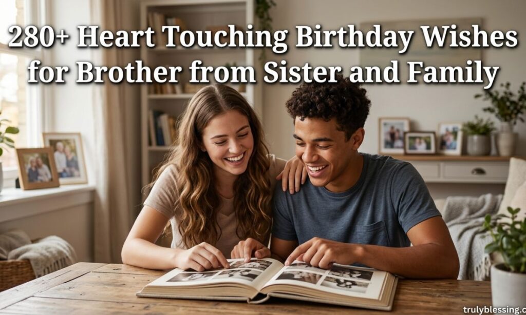 280+ Heart Touching Birthday Wishes for Brother from Sister and Family