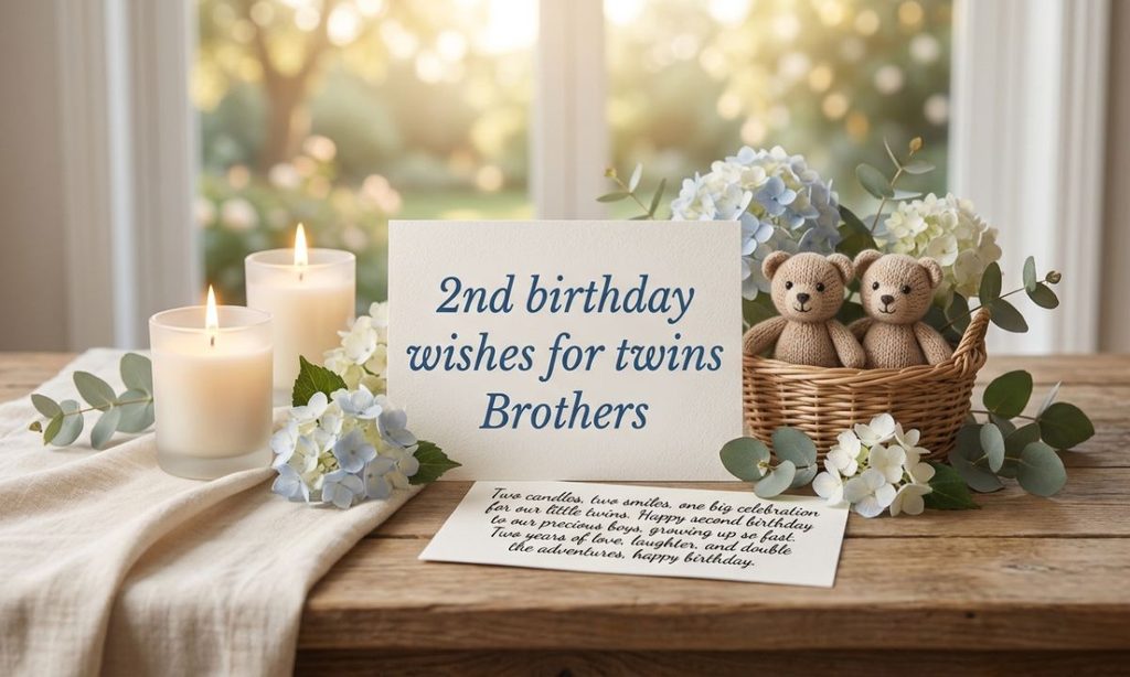 2nd birthday wishes for twins Brothers