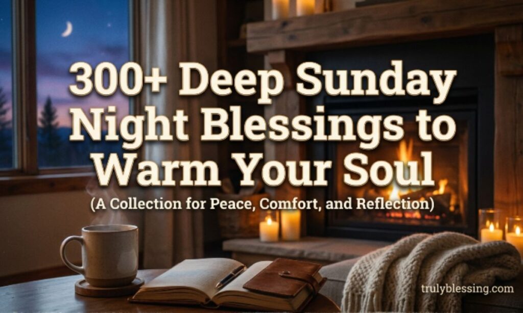 300+ Deep Sunday Night Blessings to Warm Your Soul