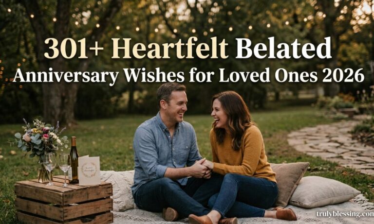 301+ Heartfelt Belated Anniversary Wishes for Loved Ones 2026