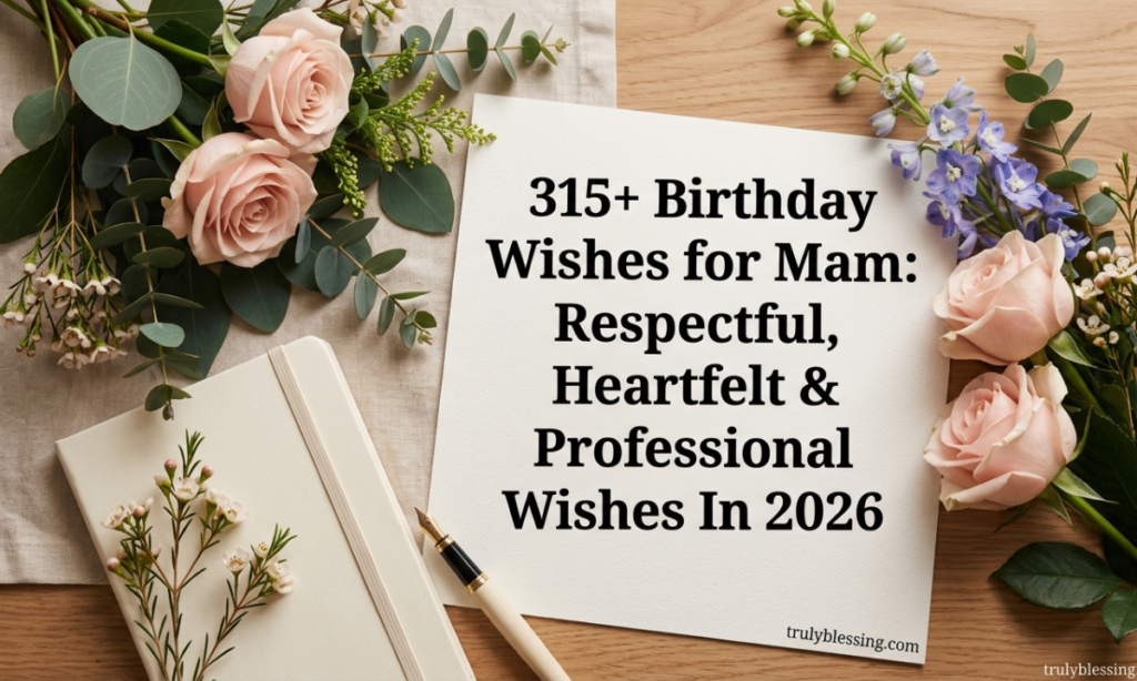 315+ Birthday Wishes for Mam: Respectful, Heartfelt & Professional Wishes In 2026