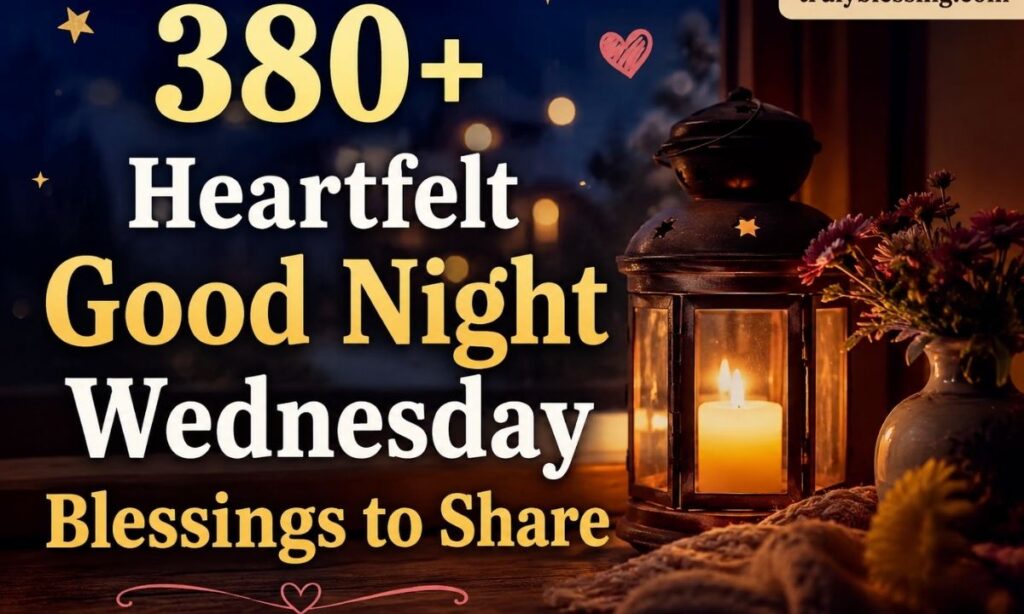 380+ Heartfelt Good Night Wednesday Blessings to Share