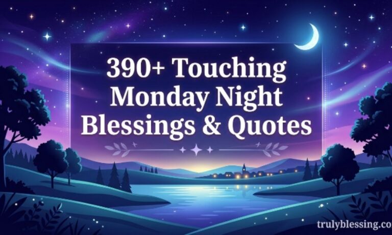 390+ Touching Monday Night Blessings & Quotes to Share