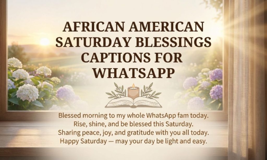 African American Saturday Blessings Captions for Whatsapp