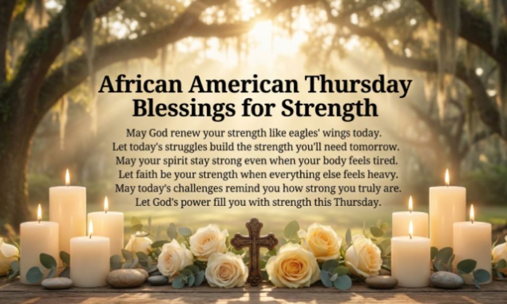 African American Thursday Blessings for Strength