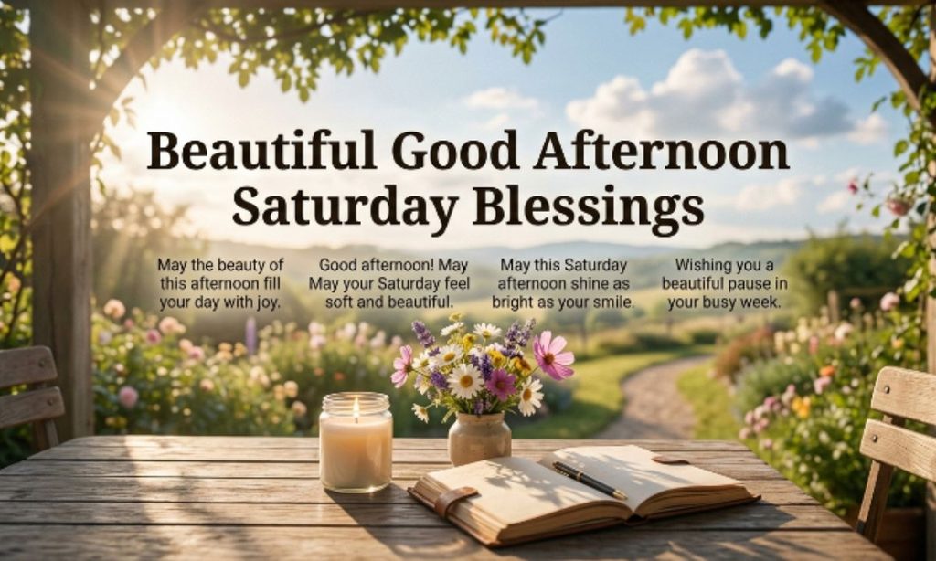 Beautiful Good Afternoon Saturday Blessings