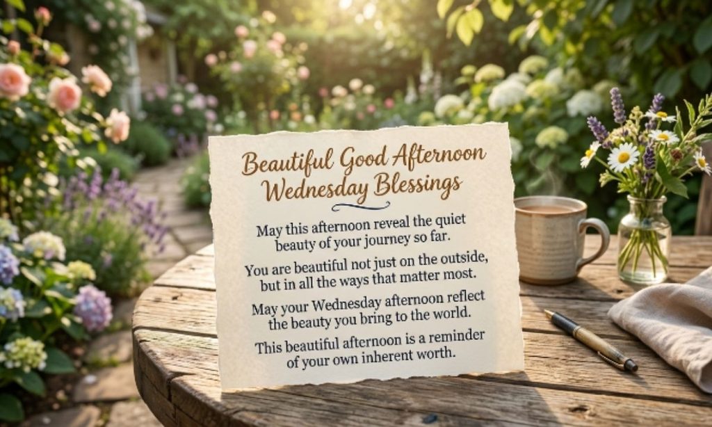 Beautiful Good Afternoon Wednesday Blessings