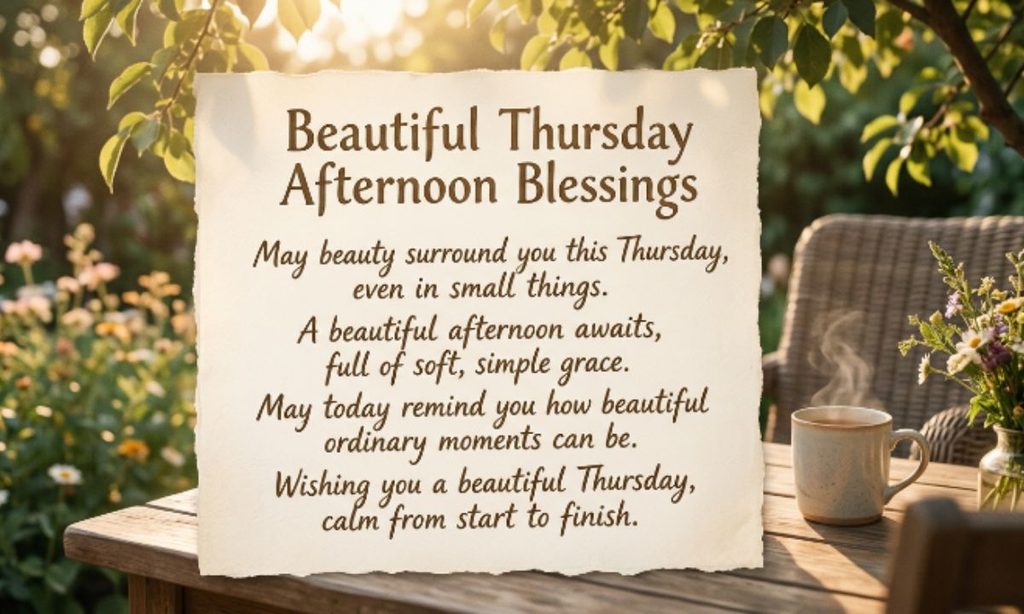 Beautiful Thursday Afternoon Blessings