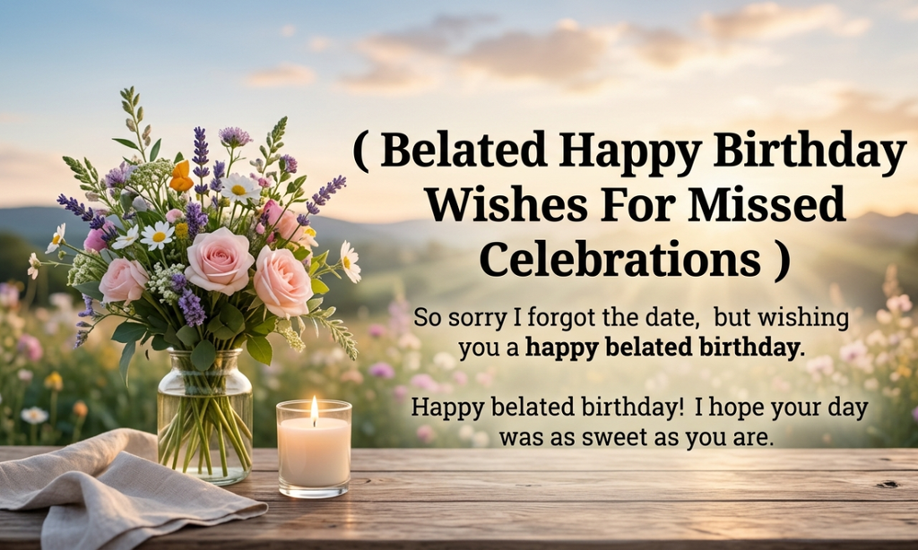 Belated Happy Birthday Wishes For Missed Celebrations
