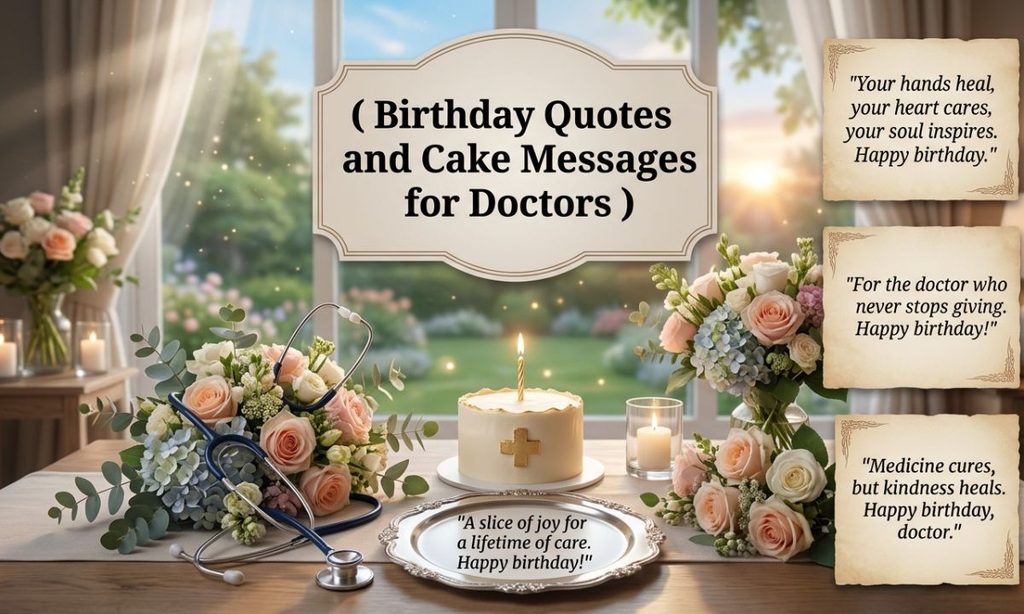 Birthday Quotes and Cake Messages for Doctors