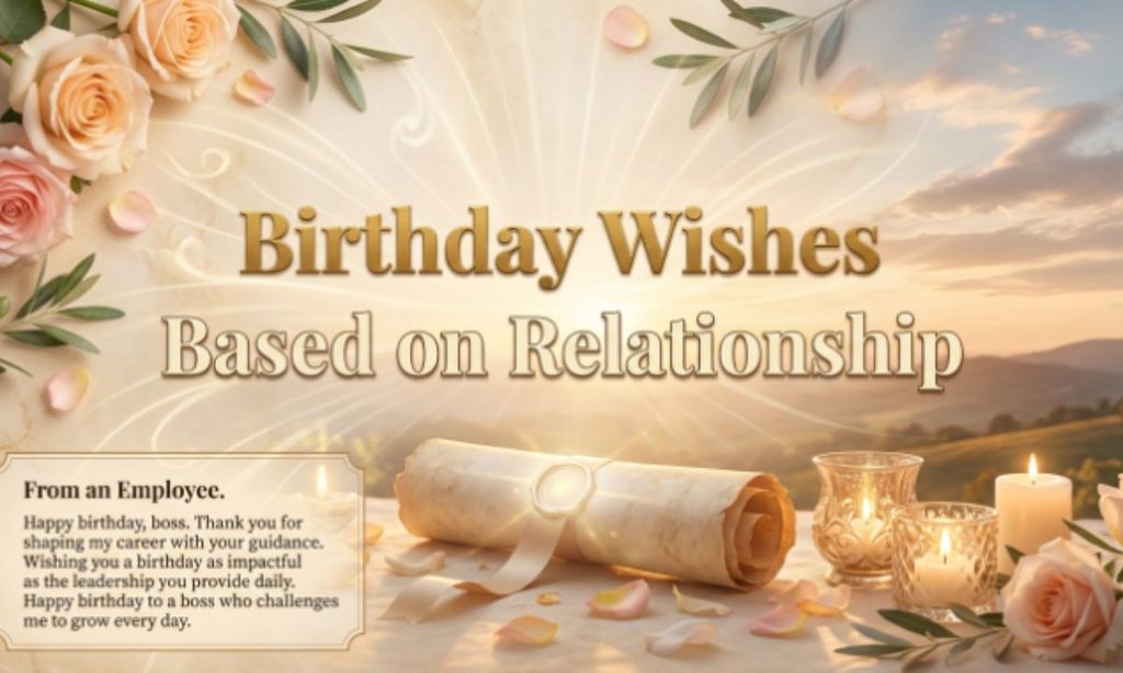 Birthday Wishes Based on Relationship