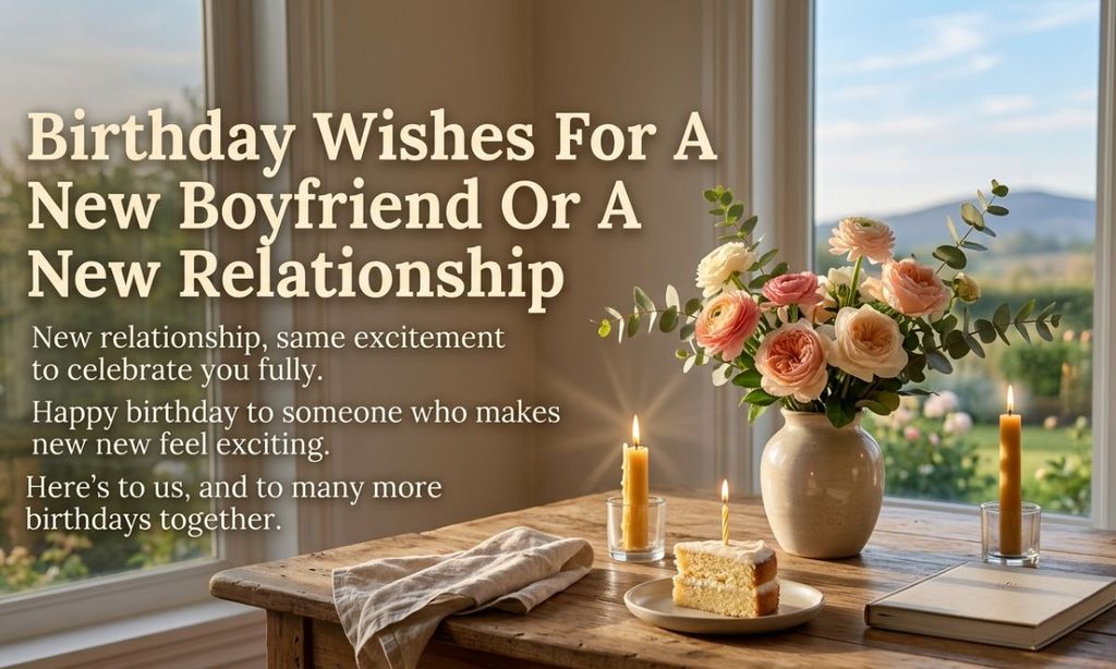 Birthday Wishes For A New Boyfriend Or A New Relationship