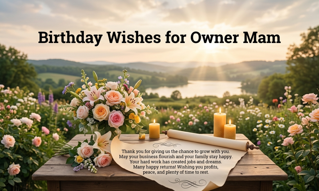 Birthday Wishes for Owner Mam