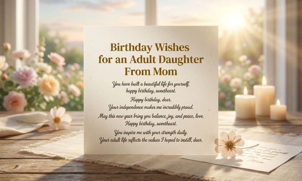 Birthday Wishes for an Adult Daughter From Mom