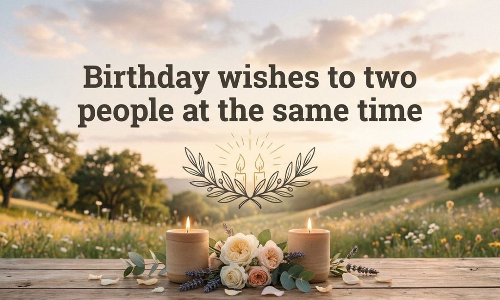 Birthday wishes to two people at the same time
