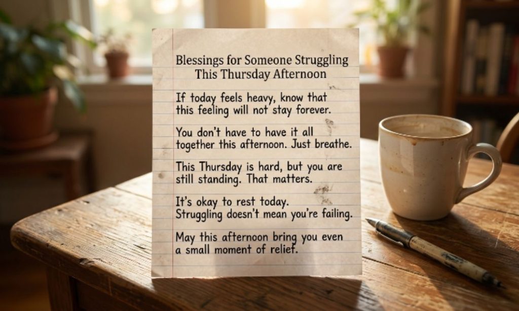 Blessings for Someone Struggling This Thursday Afternoon