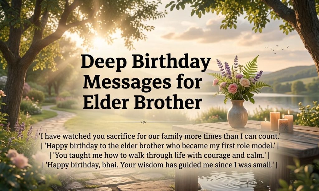 Deep Birthday Messages for Elder Brother