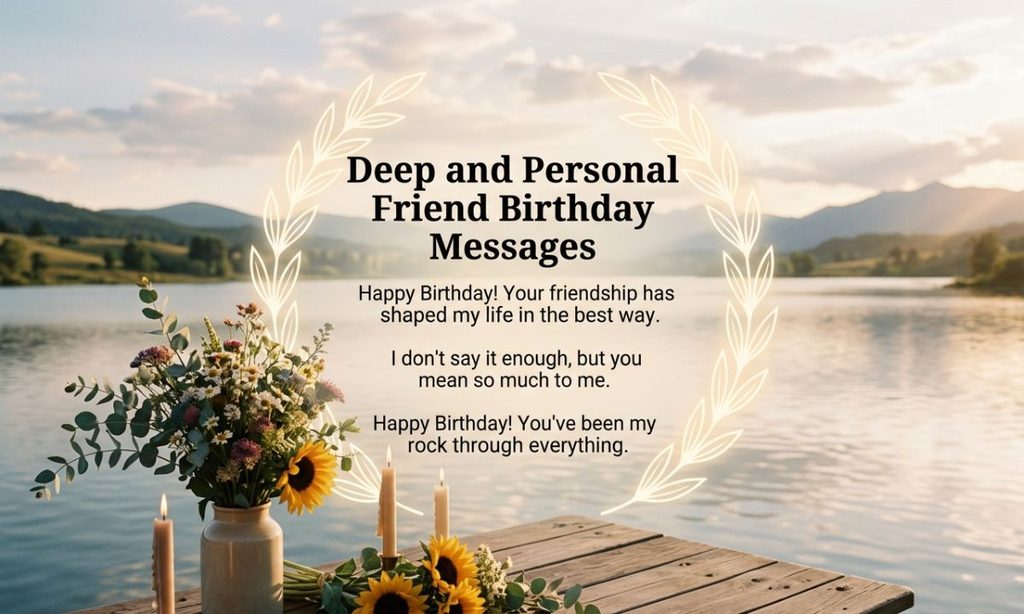 Deep and Personal Friend Birthday Messages