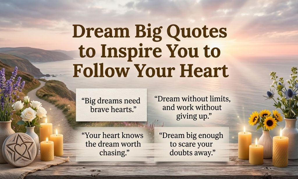 Dream Big Quotes to Inspire You to Follow Your Heart