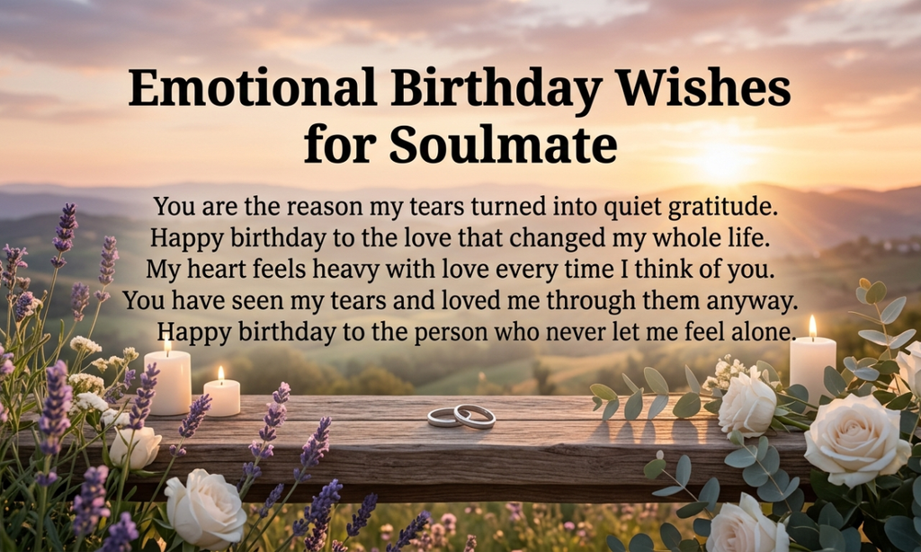 Emotional Birthday Wishes for Soulmate