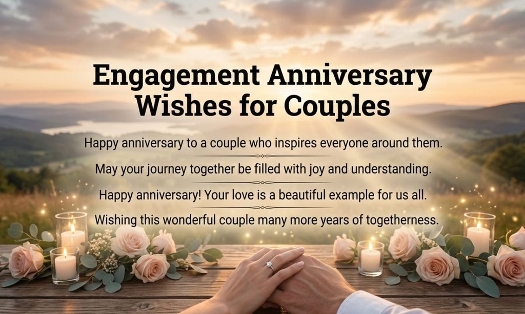 Engagement Anniversary Wishes for Couples