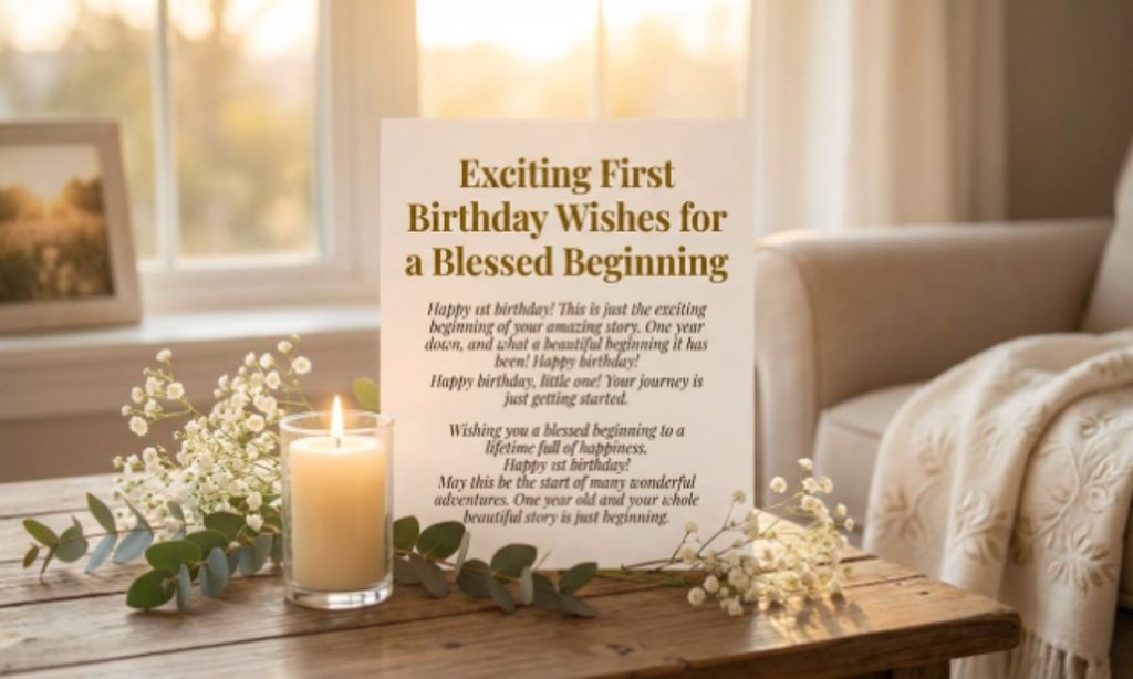 Exciting First Birthday Wishes for a Blessed Beginning