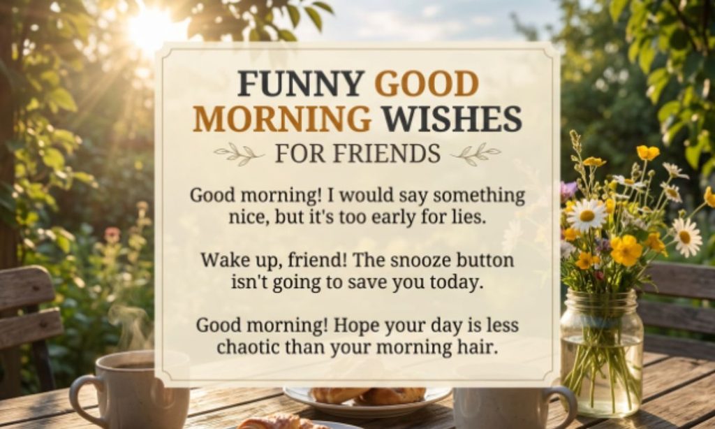 Funny Good Morning Wishes for Friends