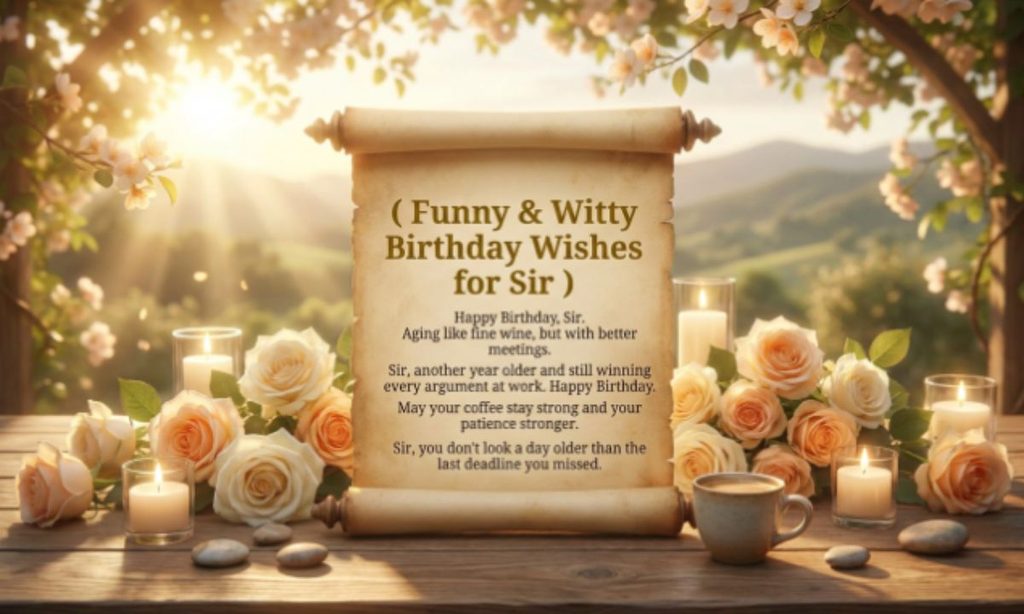 Funny & Witty Birthday Wishes for Sir