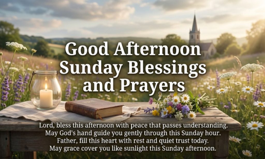 Good Afternoon Sunday Blessings and Prayers