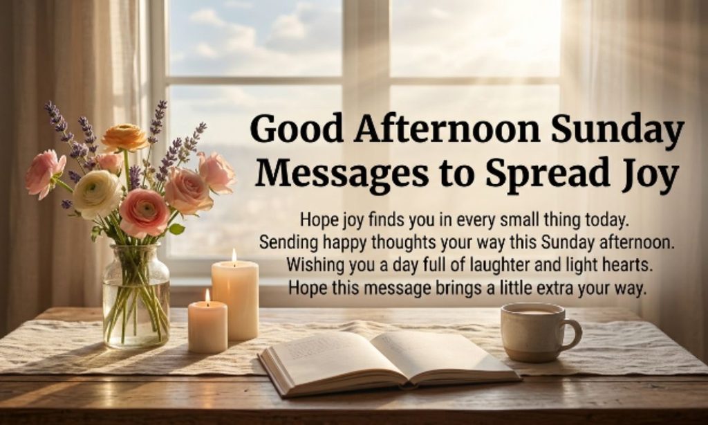 Good Afternoon Sunday Messages to Spread Joy