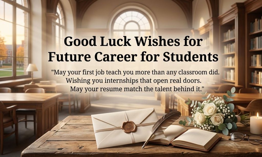 Good Luck Wishes for Future Career for Students