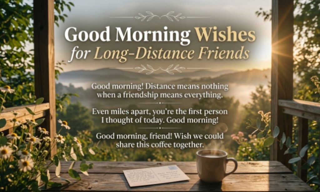 Good Morning Wishes for Long-Distance Friends