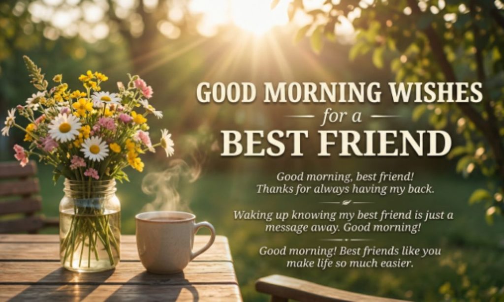 Good Morning Wishes for a Best Friend