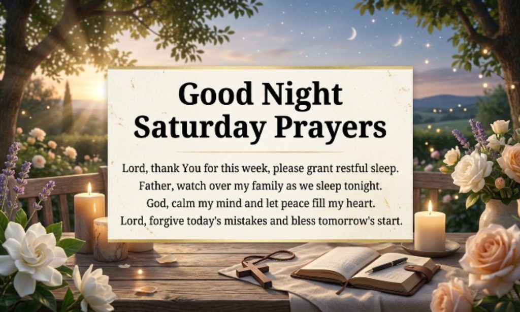 Good Night Saturday Prayers