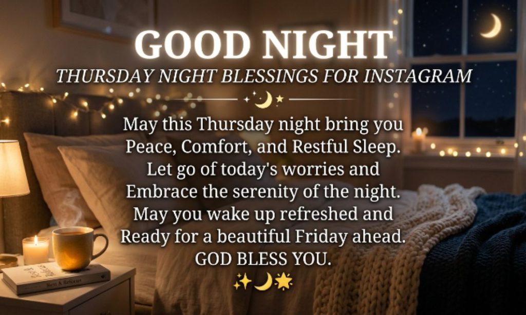 Good Night Thursday Night blessings For Instagram