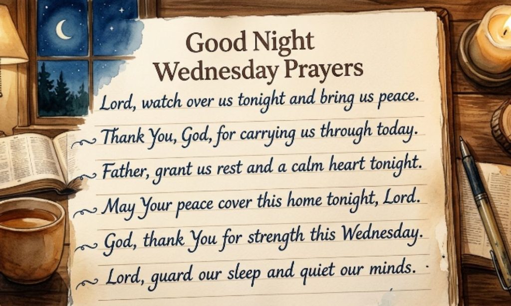 Good Night Wednesday Prayers