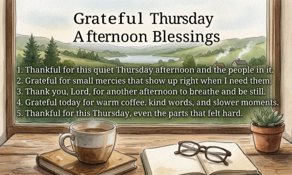 Grateful Thursday Afternoon Blessings