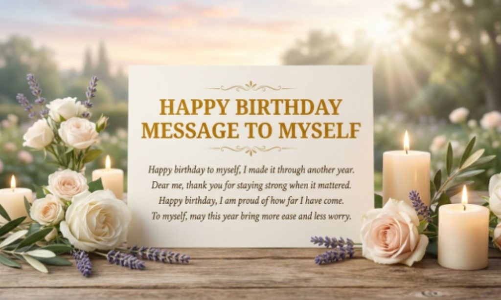 Happy Birthday Message to Myself