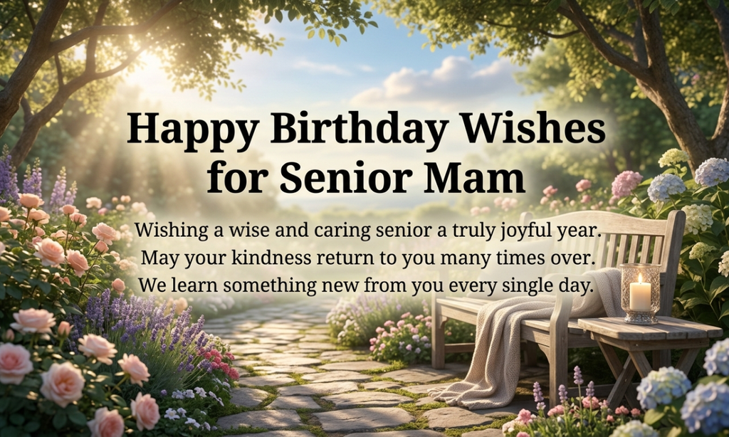 Happy Birthday Wishes for Senior Mam