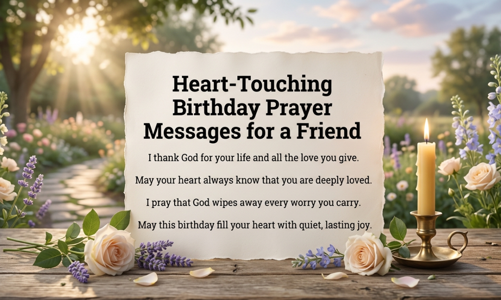 Heart-Touching Birthday Prayer Messages for a Friend