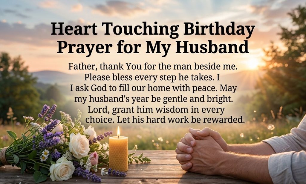 Heart Touching Birthday Prayer for My Husband