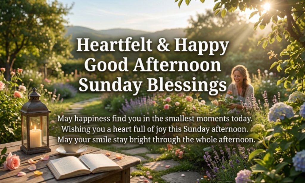 Heartfelt & Happy Good Afternoon Sunday Blessings
