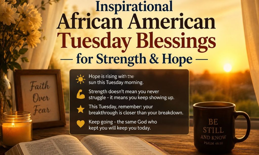 Inspirational African American Tuesday Blessings for Strength & Hope